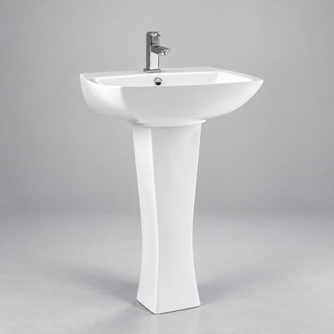 Sonet HITACHI, washbasin with pedestal (view 2)